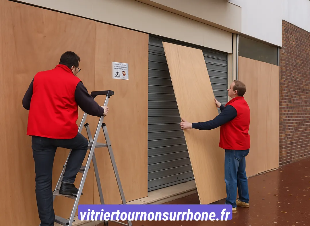 Mise en sécurité fermeture provisoire Tournon-sur-Rhône